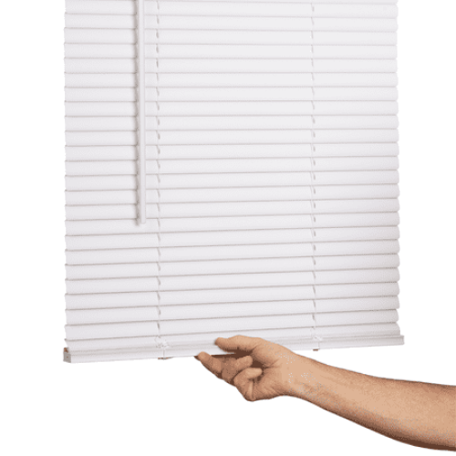 Lotus & Windoware Cordless 1 Vinyl Mini Blind 36 Wide x 78 Long, White (MLX3678WH)