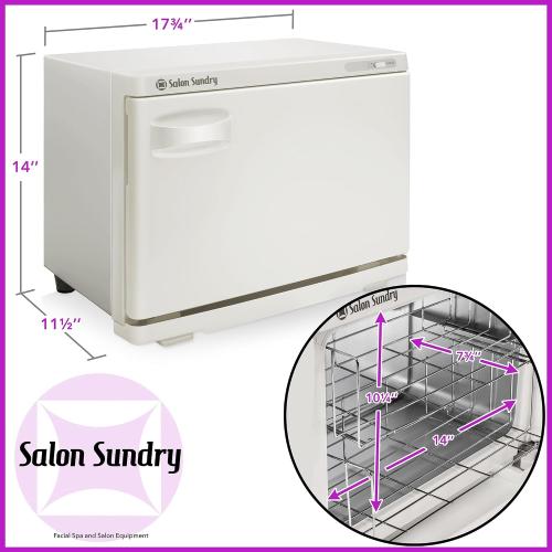 Salon Sundry Professional High Capacity Hot Towel Warmer Cabinet - Facial Spa and Salon Equipment - White