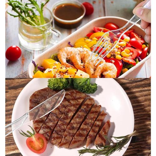 1000 Count Heavy Duty Clear Plastic Spoons Disposable