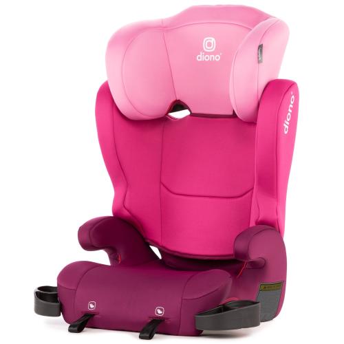 Diono Cambria 2 XL 2-in-1 High Back Booster Car Seat, Converts to Backless , Dual LATCH, 40-120 lbs, Pink