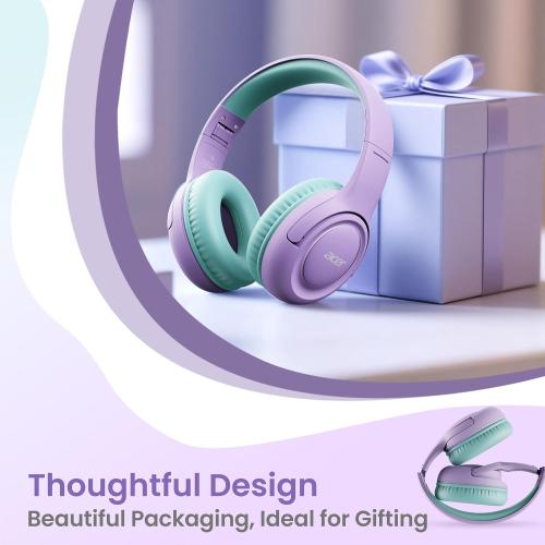 Acer 2‑Pack Kids Headphones for School, 3.5mm Jack, w/Mic HK03‑2P