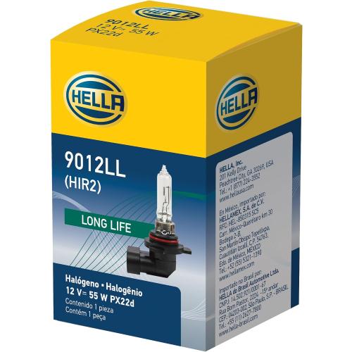 Hella 9012LL Long Life Bulb, 12V, 55W