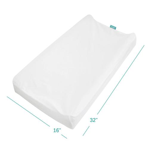 ‼️may have mild stains ‼️Waterproof Changing Pad Cover, 32x16, 2-Pack, White | Fits 32x16 Contoured Pad, Non-Slip Elastic Edge, Breathable Fabric, Machine Washable, 2-Pack Value, Soft & Gentle
