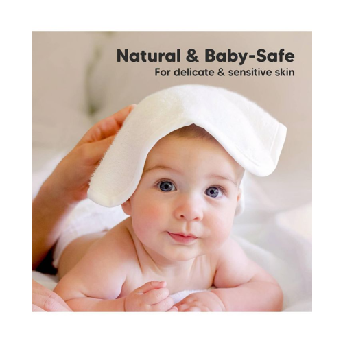 KeaBabies 6pk Deluxe Baby Washcloths, Organic and Soft Baby Wash Cloth, Baby Bath Towel, Face Cloths - White - No Size