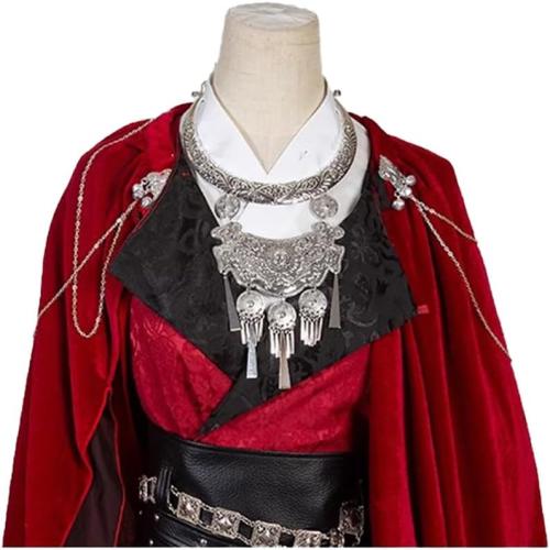 Size Adult Small    Hua Cheng Cosplay Costume Tian Guan Ci Fu Mens Red Cloak Full Set HanFu Outfit