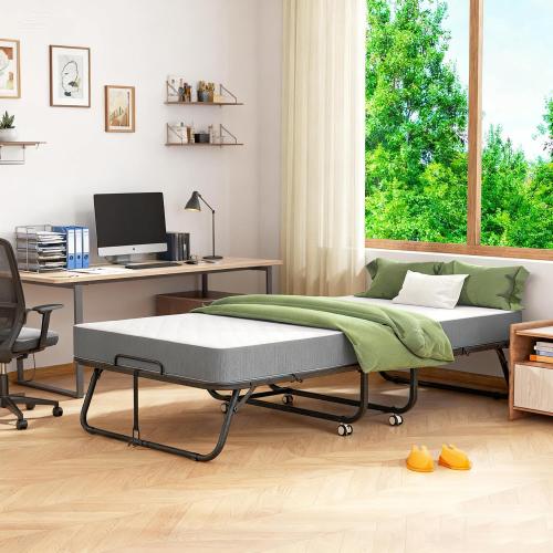 Folding Bed with Mattress Roll Away Frame
