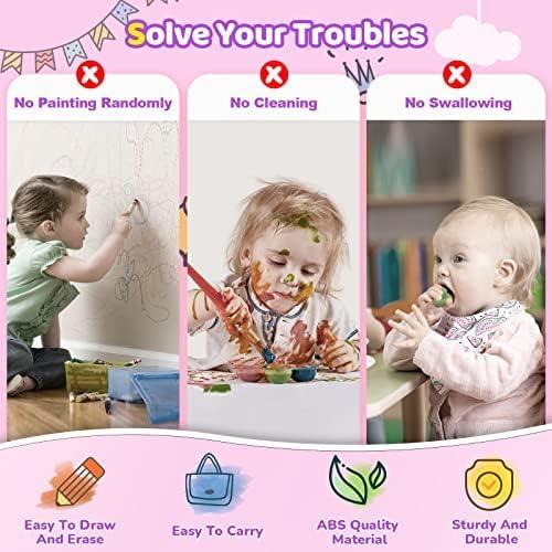 Kikidex Toddlers Toys Age 1-3, Magnetic Drawing Board, Doodle Board Pad Learning and Educational Toys for 1 2 3 Year Old Kids Birthday Gift (Purple)