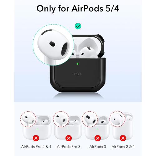 ESR for AirPods 5/4 Case (2026/2024), Compatible with MagSafe, Black