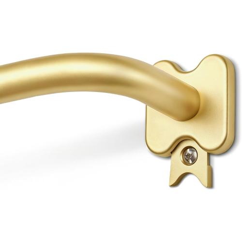 USFOOK Blackout Curtain Rod 32 to 58, Gold Window Treatment Rods