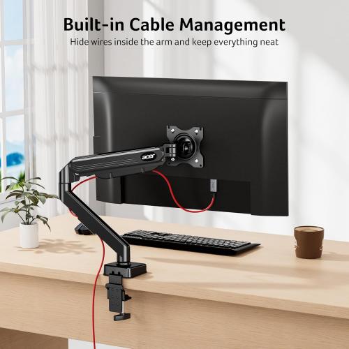 Acer Single Monitor Mount, Fully Adjustable Monitor Arm Fits 17-34 Screens