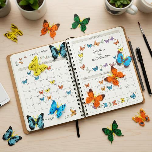 Canlierr 36 Pcs Plastic Butterflies Fake Butterflies Action Figures