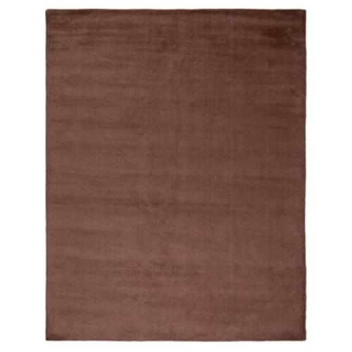 SAFAVIEH Himalaya Rachelle Solid Wool Area Rug Brown 8 x 10