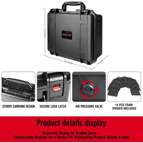 Graded Card Case Storage Box: Trading Card Storage Box with 12 Dividers