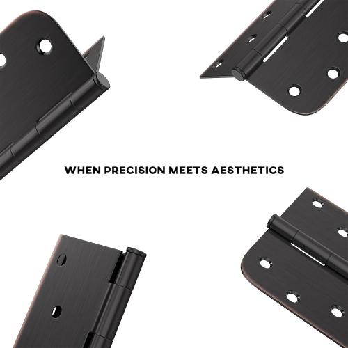 Goldenwarm 3 Pack 4 inch Oil Rubbed Bronze Interior Door Hinges 4 x 4 Inch