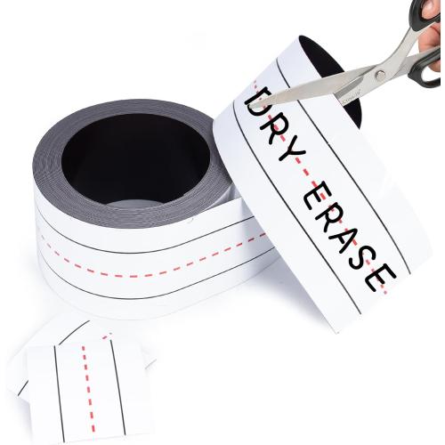 Magnetic Sentence Strips for Whiteboard,3x12ft Roll