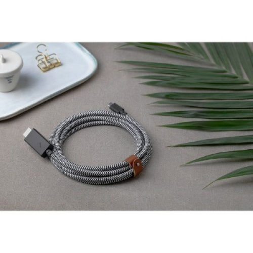 Native Union Belt XL 10' Braided USB-C to HDMI Cable - Zebra