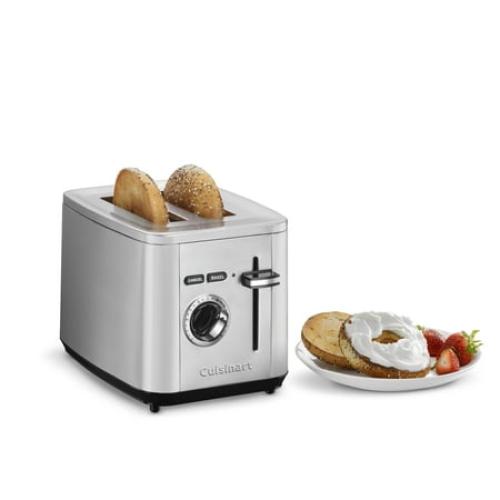 Cuisinart Stainless Steel 2-Slice Toaster, New, CPT-12WM ‼️used item ‼️has stains comes with crumbs and possible scratches ‼️
