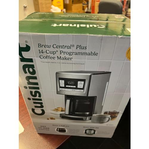 Cuisinart Brew Central Plus 14-Cup Programmable Coffee Maker ‼️has stains/there’s mild coffee grams on the item as well‼️