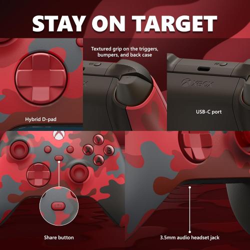 Xbox Wireless Controller – Daystrike Camo Special Edition for Xbox Series X|S, Xbox One, and Windows 10 Devices