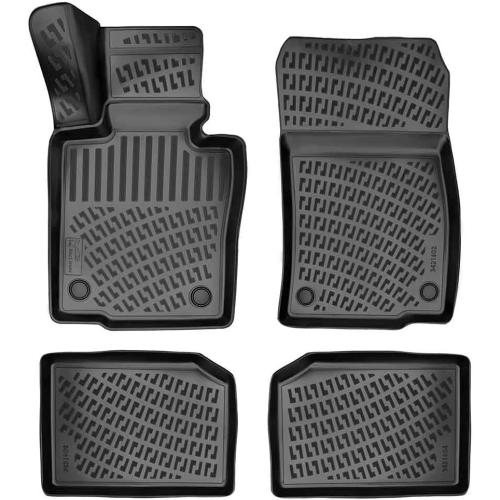 Mini Countryman 2011-2016 Custom Fit Floor Mats Rubber 3D Car Mats Laser Measured Floor Liners All Weather Heavy Duty Waterproof Odorless Non-Slip TPE (Front & Rear, Black)