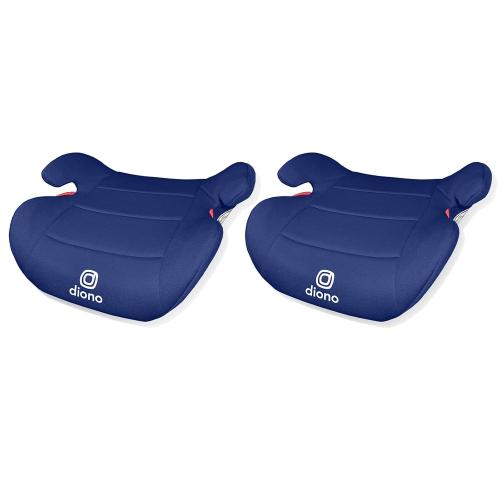 Diono Solana Lite Backless Booster Car Seat Pack of 2, Lightweight & Portable for Travel, Machine Washable Covers, 40-100 lbs, Blue Surge