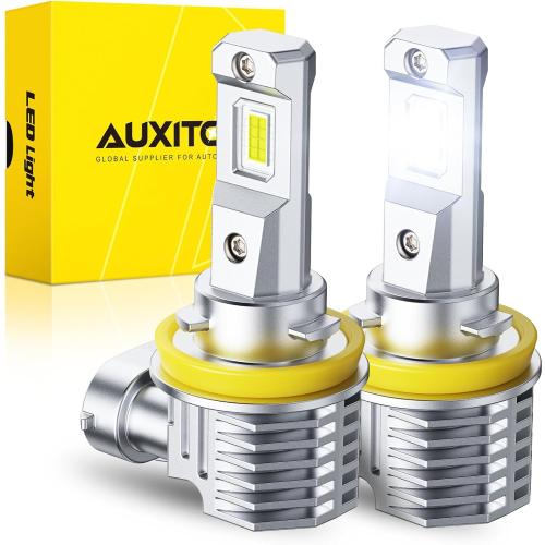 AUXITO H11 LED Bulb 6500K White 84,000LM Mini Size Plug and Play,2PCS