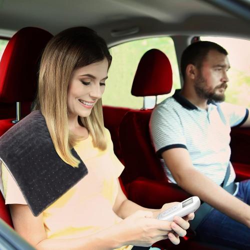 Comfytemp 12V/24V Car Electric Blanket for Back Neck Shoulders Hip 12x24