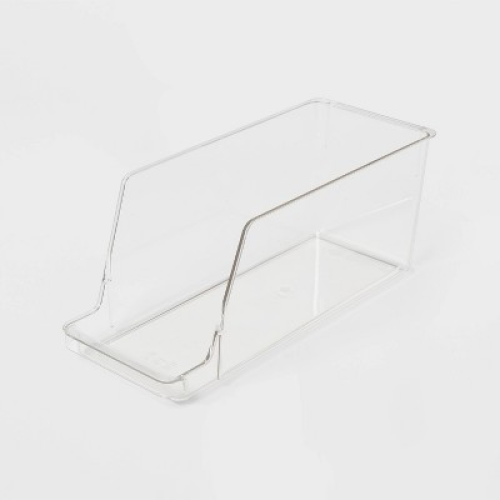 Soda Fridge & Pantry Organizer Clear - Brightroom™: PETG Kitchen Storage, Refrigerator & Cabinet Bin