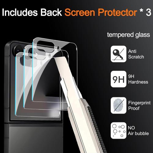Milomdoi Screen Protector for Samsung Galaxy Z Flip 8/Z Flip 7