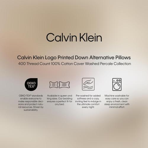 Calvin Klein Luxury Hotel Pillow Queen Size Set of 2 Down Alternative