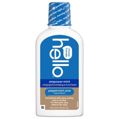 hello Empower-Mint Fluoride Free and Alcohol Free Mouthwash - Peppermint - 16 fl oz