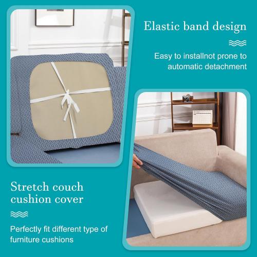 12 Pcs Outdoor Cushion Covers, Patio Sofa Cushion Covers Replacement