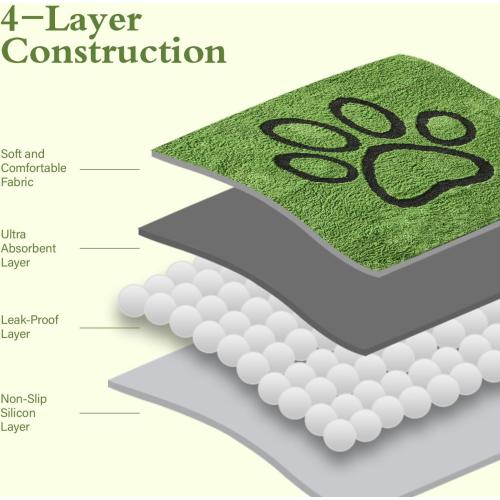Qeils Reusable Dog Pee Pads, Washable Puppy Pads, Leak-Proof 18x24 2 Pack