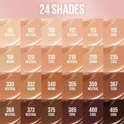 Maybelline Lifter Plump & Glow Foundation with Hyaluronic Acid - 90 - 1 fl oz: Buildable Coverage, Finish, Suitable for All Skin Types