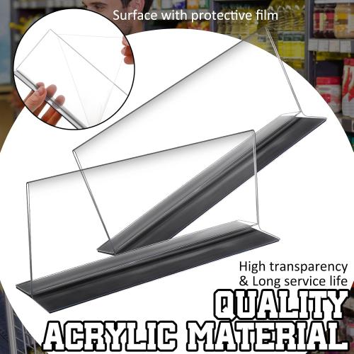 Geelin 2 Pcs Magnetic Shelf Dividers, Clear 8 L 2 W X 3 H