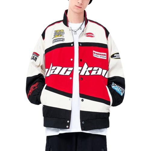 SIZE M Aelfric Eden Men's Motorcycle Jacket Blackair Moto Varsity Baseball Jacket Women Vintage Coats
