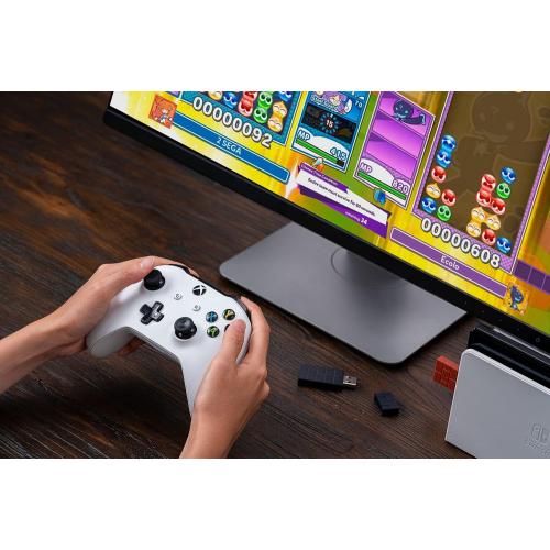 8BitDo Wireless USB Adapter 2 for Switch/Switch 2, Windows PC, Mac & Raspberry Pi, Compatible with Xbox Series X & S Controller, Xbox One Bluetooth Controller, Switch Pro and PS5 Controller (Black)