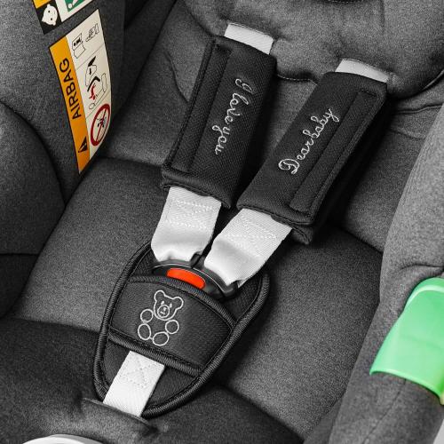 Easicozi Shoulder Crotch Pad Compatible with Car Seat Stroller High Chair, Harness & Strap Comfort Cushion (Big Size)