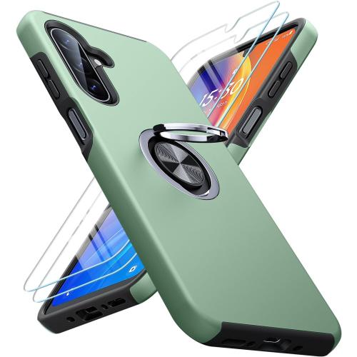 JAME for Samsung Galaxy A17 5G Phone Case Ring Stand Shockproof Slim Case