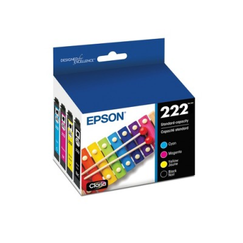 Epson T222 Black and Color Combo Ink Cartridges, Standard Capacity