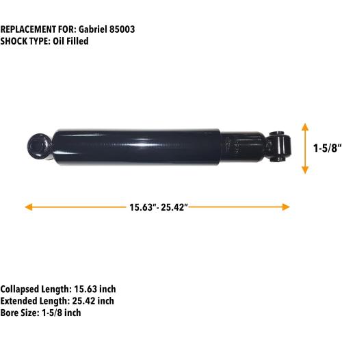 Torque Heavy Duty Shock Absorber Replaces Gabriel 85003 Monroe 65409