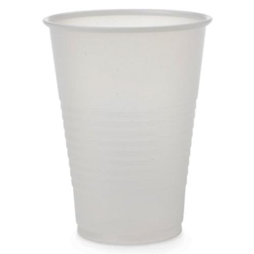 Disposable Plastic Drinking Cups, Translucent, Polystyrene, 7 oz., Ideal for Parties and Events