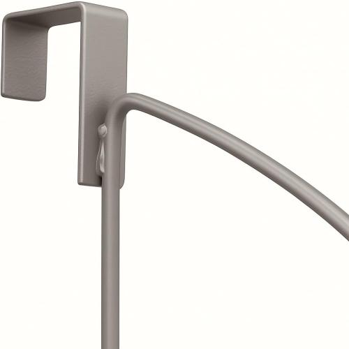 HOLDN’ STORAGE Over The Door Hanger - Door Rack Hangers for Clothes - Space Saving Designed for Bedroom & Bathroom - Ideal for Clothes & Towels - Drying Rack, Gray