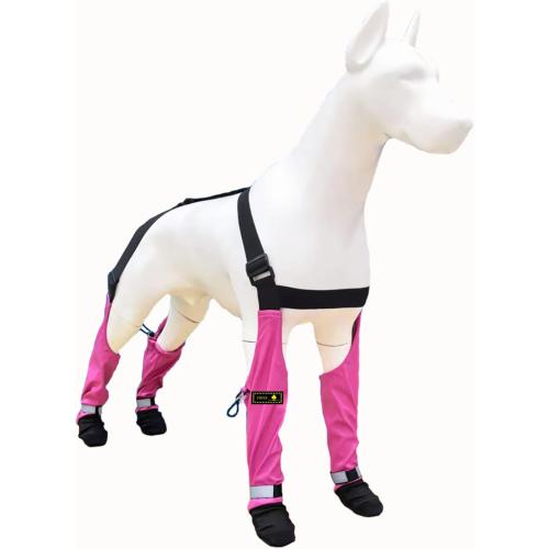 yucca Rubber Dog Boots for Paws, Easy-On Pet Suspender Boot Leggings, Anti Slip Dog Socks, Reusable Waterproof Dogs Booties, Protect Paws from Rain, Snow, Slush, and Snow Melt