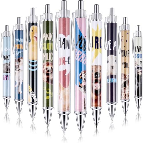 30 Pcs Employee Appreciation Animal Pens Gifts Pet Inspirational Pens Bulk Positive Animal Ballpoint Gifts for Coworker Teacher Students Nurse Doctor Staff Team
