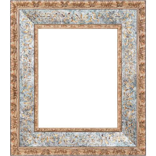 ArtXO Antique 18x24 Picture Frame,2.75 Wide Wooden Vintage Ornate Photo Frame 18 by 24 In,Gallery WAll Art Decor,Bronze Gold & Aquamarine 5