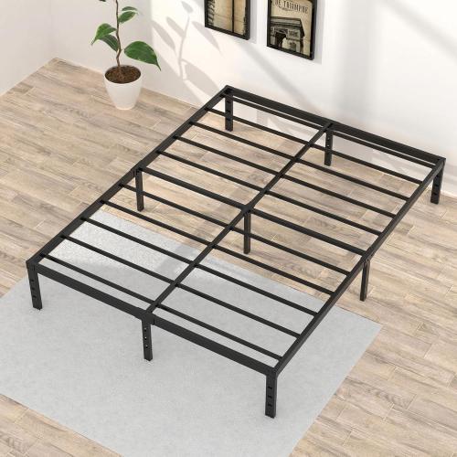 Queen Bed Frame No Box Spring Required Metal Platform