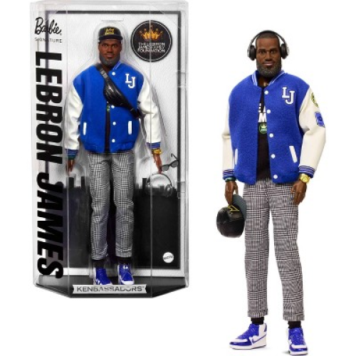 Barbie Signature LeBron James Kenbassadors Doll Collectible with Varsity Jacket Outfit and Accessories