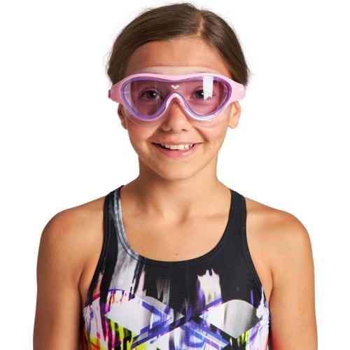 ARENA Unisex Youth The One Junior Swim Mask Goggles for Boys and Girls Ages 6 to 12 Large Fit Polycarbonate Lens