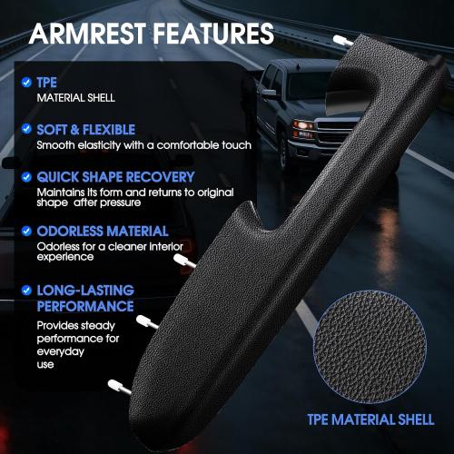 22818465 Driver Side Door Armrest Repair Kit Fit for Chey Silverado 10-14